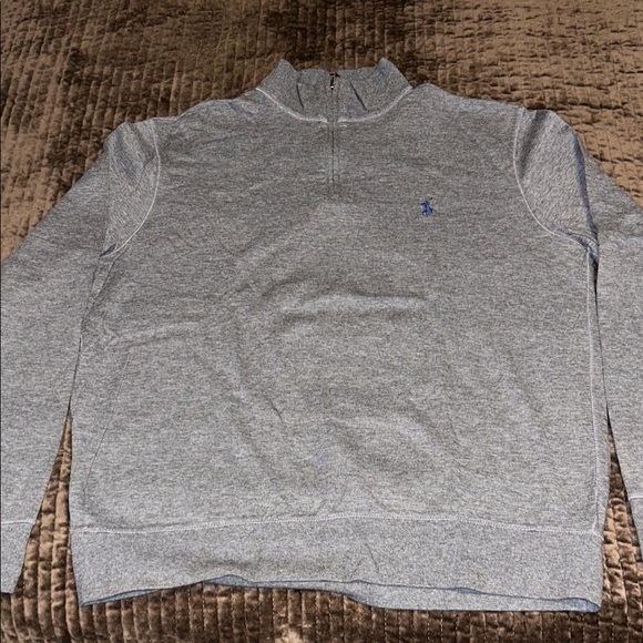 Polo Ralph Lauren Light Gray Zip-Up Sweater - Picture 2 of 8
